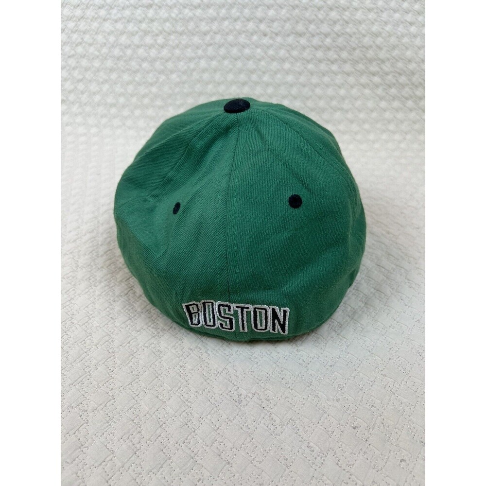 Boston Celtics Baseball Hat Adidas Flatbrim Flex Fit Climalite On Court | S/M - Picture 3 of 11